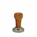 BONCAFE COFFEE TAMPER STAINLESS STEEL WOOD HANDLE