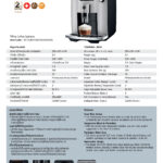 เครื่องชงกาแฟอัตโนมัติ จูร่า E6, Platinum INTC / Jura E6, Platinum INTC