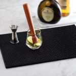 BAR MAT 30X15 CM, BLACK